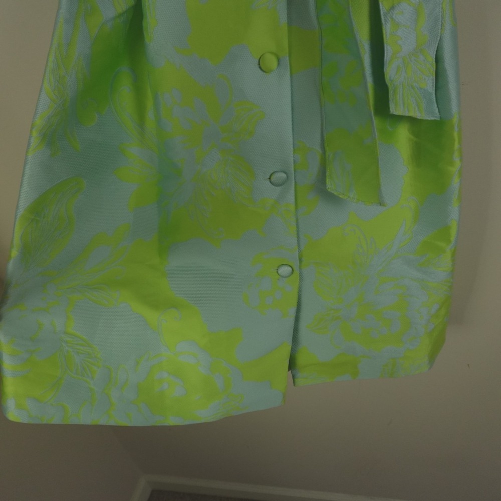 New NWT Rickie Freeman Teri Jon Dress Floral Jacquard Midi - Picture 12 of 13